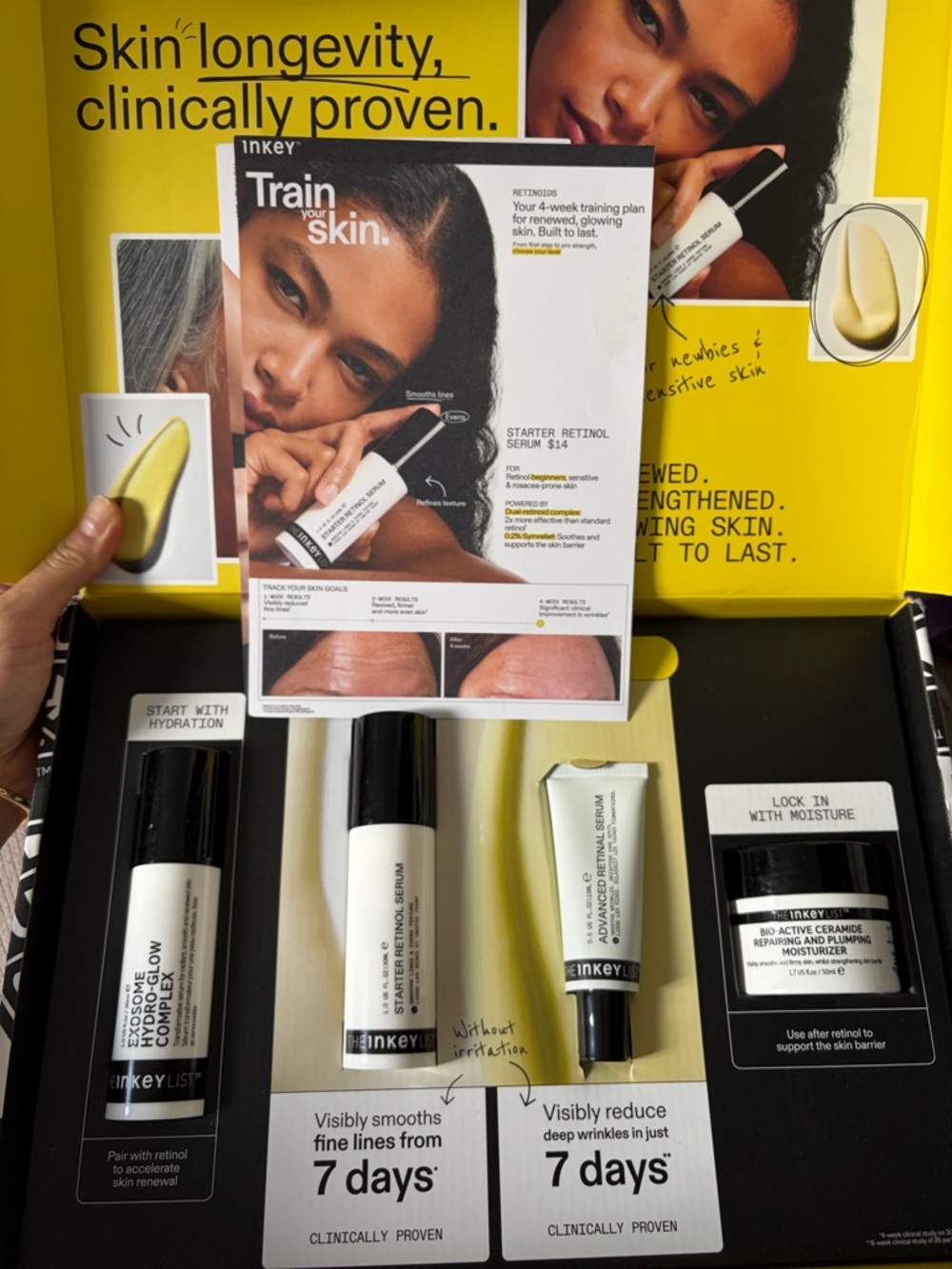 The Inkey List Retinol Starter Kit - White & Black